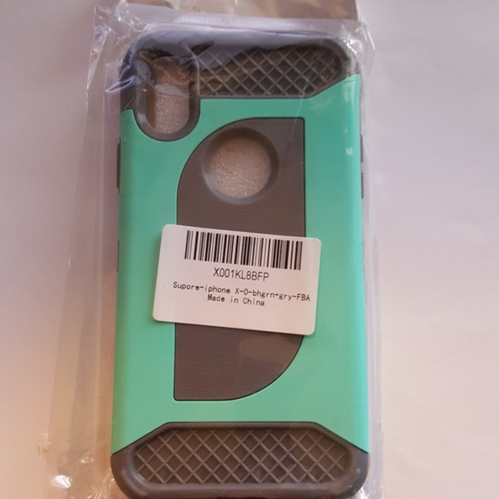 iPhone X Case 2 in 1 Shockproof Full Body Green